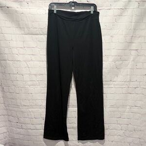 L.L. Bean Black Venture Stretch Wide leg comfort pants Woman’s Size Small